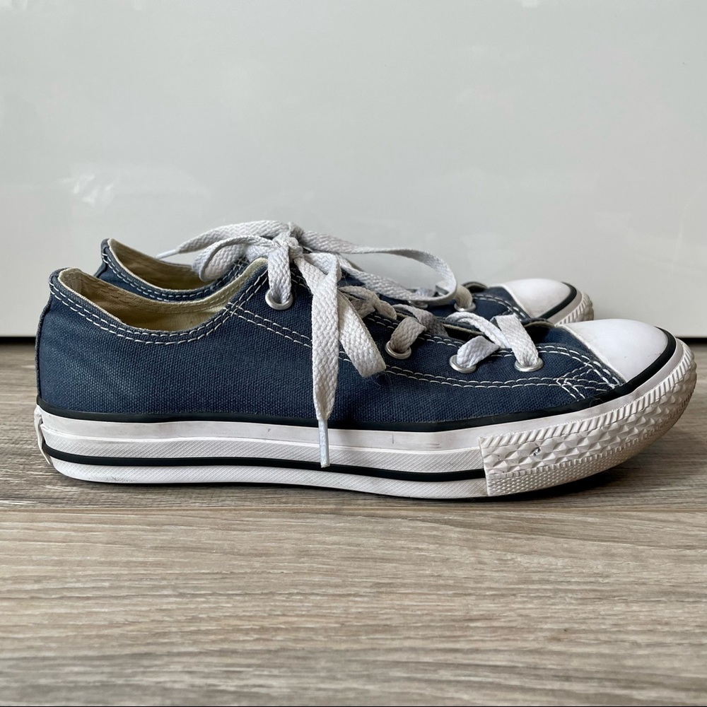 Converse All Star Low Top Sneakers Blue Youth Size 3